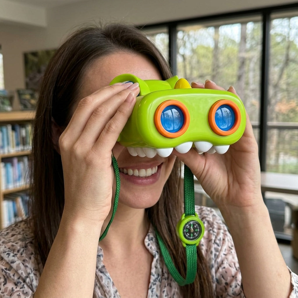 Kids Dinosaur Binoculars with Compass